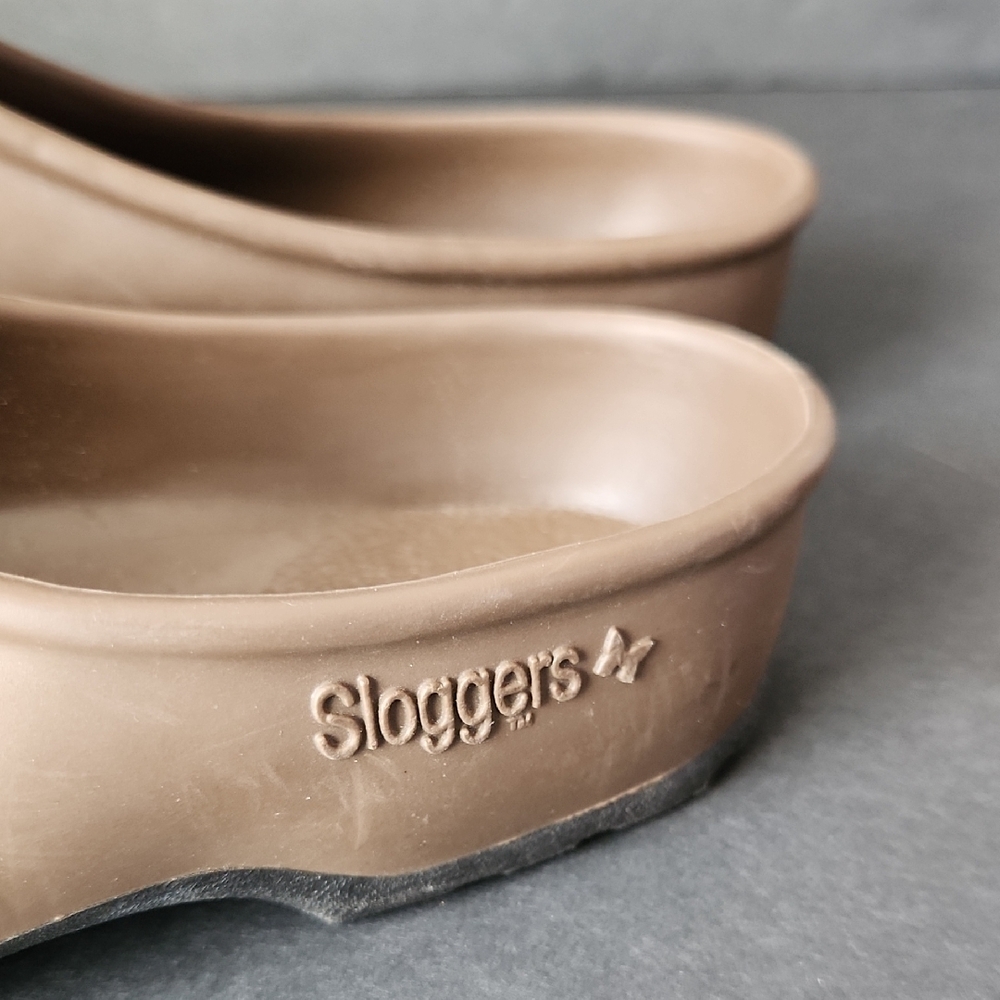 Sloggers Tan Slip-On Clogs - Picture 2 of 7